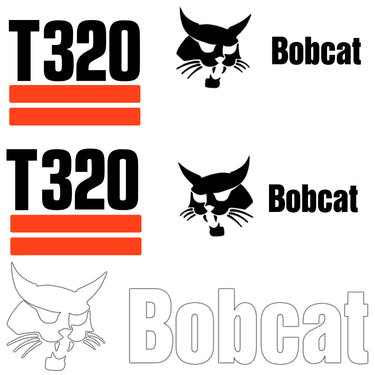 FITS T320 BOBCAT REPLACEMENT DECAL STICKER - OUTDOOR DURABLE LAMINATE